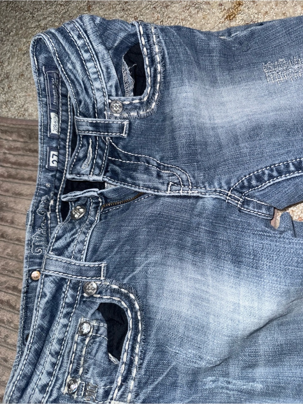 Miss Me Faded Blue Relaxed Men's Jeans
